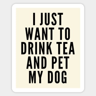 Drink Tea and Pet Dogs Sticker